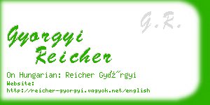 gyorgyi reicher business card